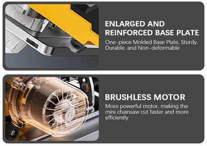 Electric Goddess 5in Brushless Electric Circular Saw ﻿For Dewalt 20V Battery ﻿Cordless 1000W Handheld Woodwork Saw Power Tool ﻿