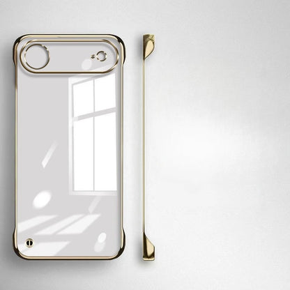 Ultra Thin Frameless Case for Iphone 17promax Air Slim Hard Shockproof Bumper Transparent Cover For iPhone17 17pro air