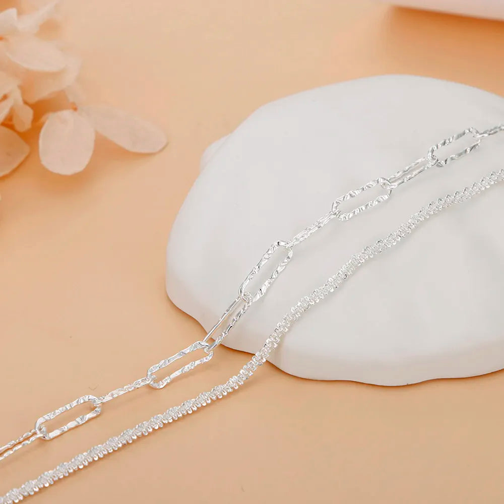 Charm 925 Sterling Silver Pretty bracelets necklaces for women noble fashion designer party wedding engagement Jewelry sets gift