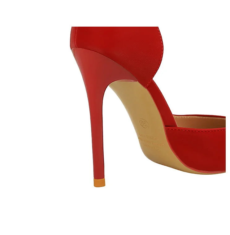 626-1 Fashionable Simple Slim Fit Ultra High Heel Shallow Pocket Single Shoe Women High Heel Korean Style