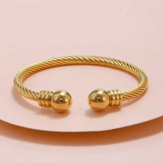 1 fashion bracelet with round balls at both ends, delicate women's bracelet, couple accessory