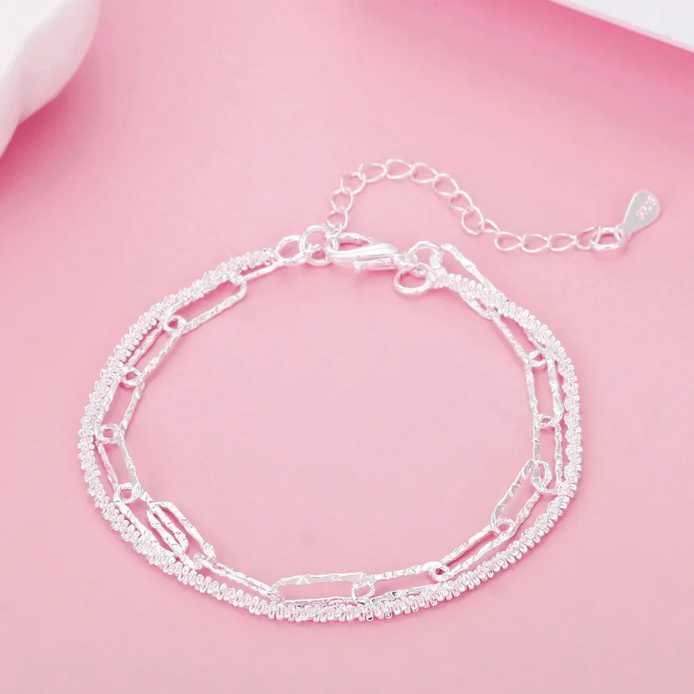 Charm 925 Sterling Silver Pretty bracelets necklaces for women noble fashion designer party wedding engagement Jewelry sets gift