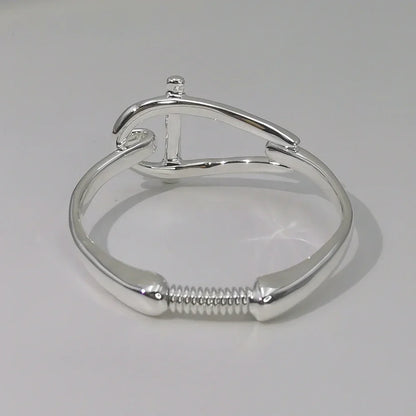 European and American Jewelry Simple Daily Leisure Style Silver Geometric Bracelet Women's Accessories Festival Gift