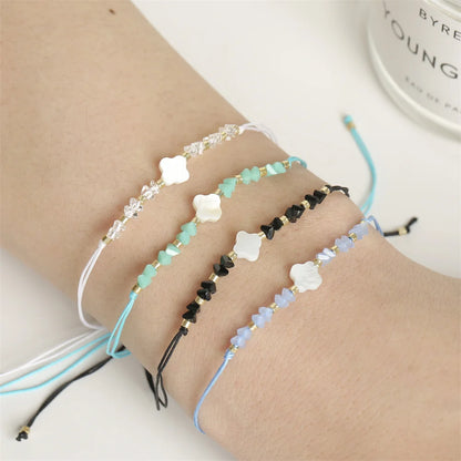 12pcs/set Beaded Braided Rope Bracelet Set Handmade Adjustable Bracelets For Women Fashion Jewelry