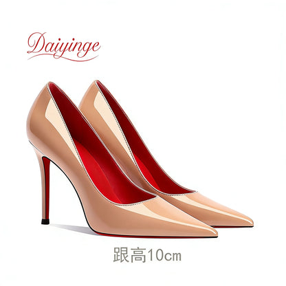 Shoes For Woman 2026 Trend Luxury Red Bottoms High Heels Pointed Toe Stiletto Pumps 12 cm Comfortable Party Dress Wedding Shoes