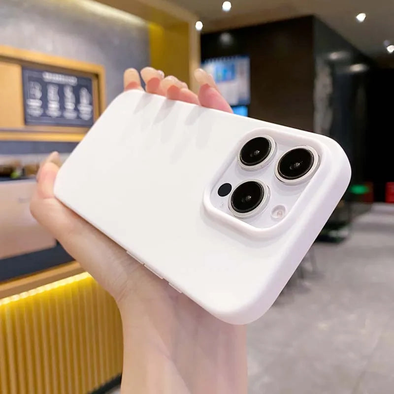 New Solid Color Phone Case for IPhone 16 15 14 13 12 11 Pro Max 16Pro Soft Silicone Shockproof Protective Accessories Cover