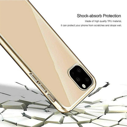 Clear 360 Full Wrap Phone Case for iPhone 17 16 15 14 Pro Max 13 12 11 SE2/SE3 Xr Xs 7 8 Plus Back Cover