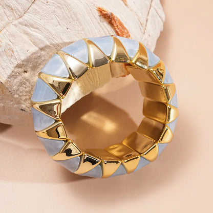 Glamorous Colorful Acrylic Bracelet for Women, Sweet Elastic Stretch Bracelet, Trendy Daily Wear & Dating Gift