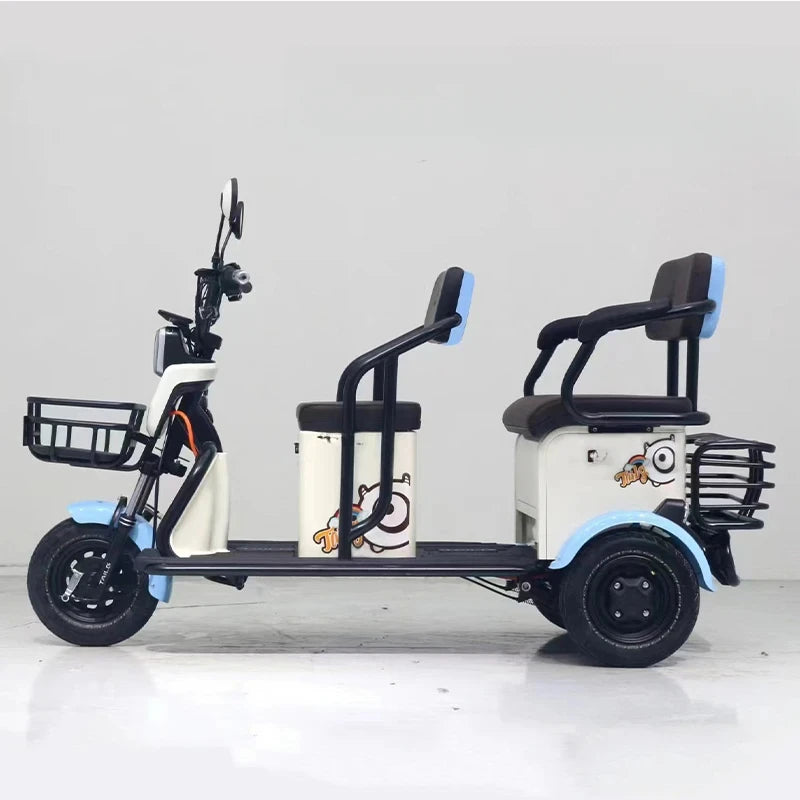 New Electric Tricycle Adult  Agricultural Double Row Electric Tricycle with 3 Wheel