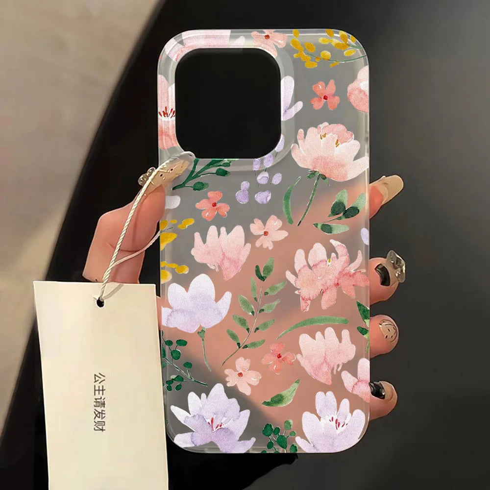 Transparent Matte Cases For iPhone 17 Case iPhone 16 Pro Max 17 Air 15 14 12 11 13 Pro Fundas Shockproof Cover Soft Phone Bumper