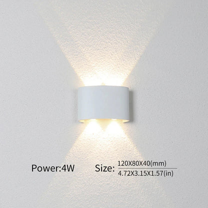 LED Wall Lamp Outdoor Waterproof IP66 Interior Wall Light 2W 4W 6W 8W 10W minimalist creative bedroom bedside lamp