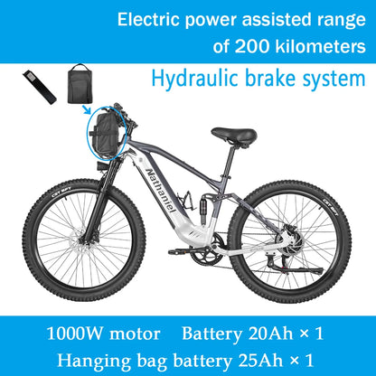 Electric bicycle 1000W 48V 20AH, 27.5“ E-Bike Long Range for Mountain & Road Riding ,electric bike adults,Mountain bikes