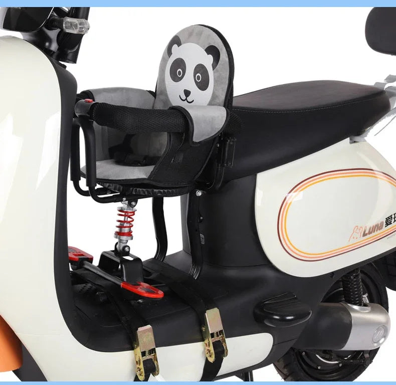 Electric vehicle front child seat electric scooter baby safety seat/electric motorcycle shock absorber stool motorcycle seat