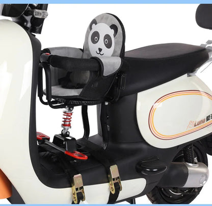 Electric vehicle front child seat electric scooter baby safety seat/electric motorcycle shock absorber stool motorcycle seat