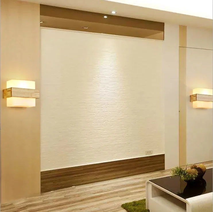 Modern Wood Lamp Led Wall Lamps Glass Light Mirror Washer Sconces Wall Light Fixtures Dressing  Living Room Dining Room Bedroom