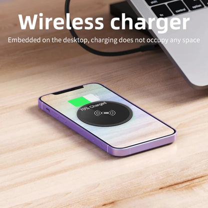 Built in Desktop Device Fast Wireless Charger 30W Quick Charger 3.0 Embedded Caricabatter Tipe C Chargeur Induction Charging