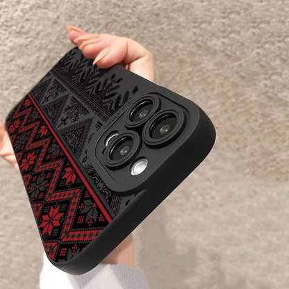 Vintage Totem Painting Shockproof Phone Case For iPhone 17 16 15 14 13 12 11 Pro Max XS X XR 7 8 Plus SE 2022 13 Mini Soft Cover