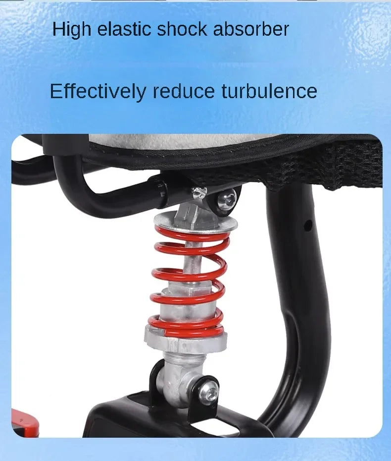 Electric vehicle front child seat electric scooter baby safety seat/electric motorcycle shock absorber stool motorcycle seat