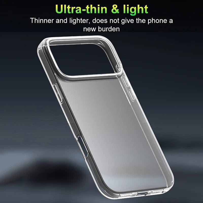 Transparent Soft Silicone TPU Phone Case For iPhone 17 Pro Max Ultra Thin Clear Shockproof Cases For iPhone 17 Air Back Cover