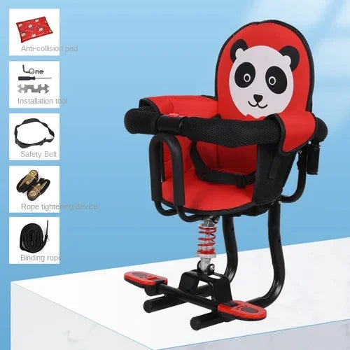 Electric vehicle front child seat electric scooter baby safety seat/electric motorcycle shock absorber stool motorcycle seat