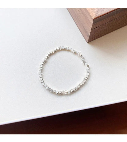 2025 New Broken Silver - Like Bracelet for Women, Light Luxury Retro & Minimalist Versatile for Besties & Daily Party