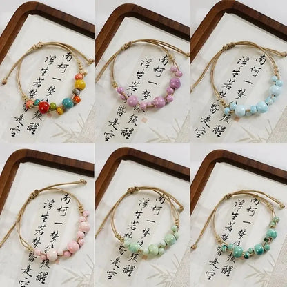 Ceramic Bracelet with Long Lasting Colors Stylish Beaded Wristband for Everyday Wear Party Travel Bracelets Pulseras Бижутерия