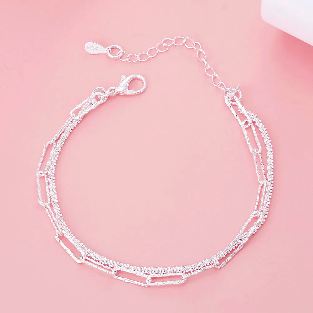 Charm 925 Sterling Silver Pretty bracelets necklaces for women noble fashion designer party wedding engagement Jewelry sets gift
