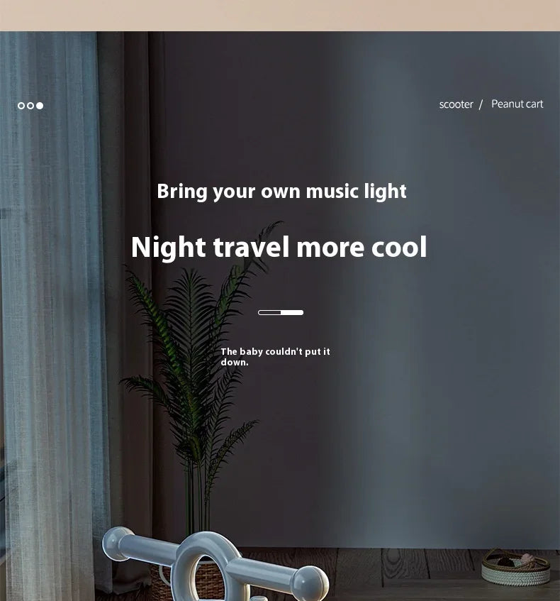 New Children's Riding Toy Peanut Bike Sliding Style 1-3 Year Old Baby Bike Non Pedal Yo Bike Children's Bike Sliding Bike Gift