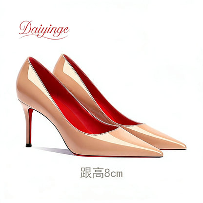 Shoes For Woman 2026 Trend Luxury Red Bottoms High Heels Pointed Toe Stiletto Pumps 12 cm Comfortable Party Dress Wedding Shoes