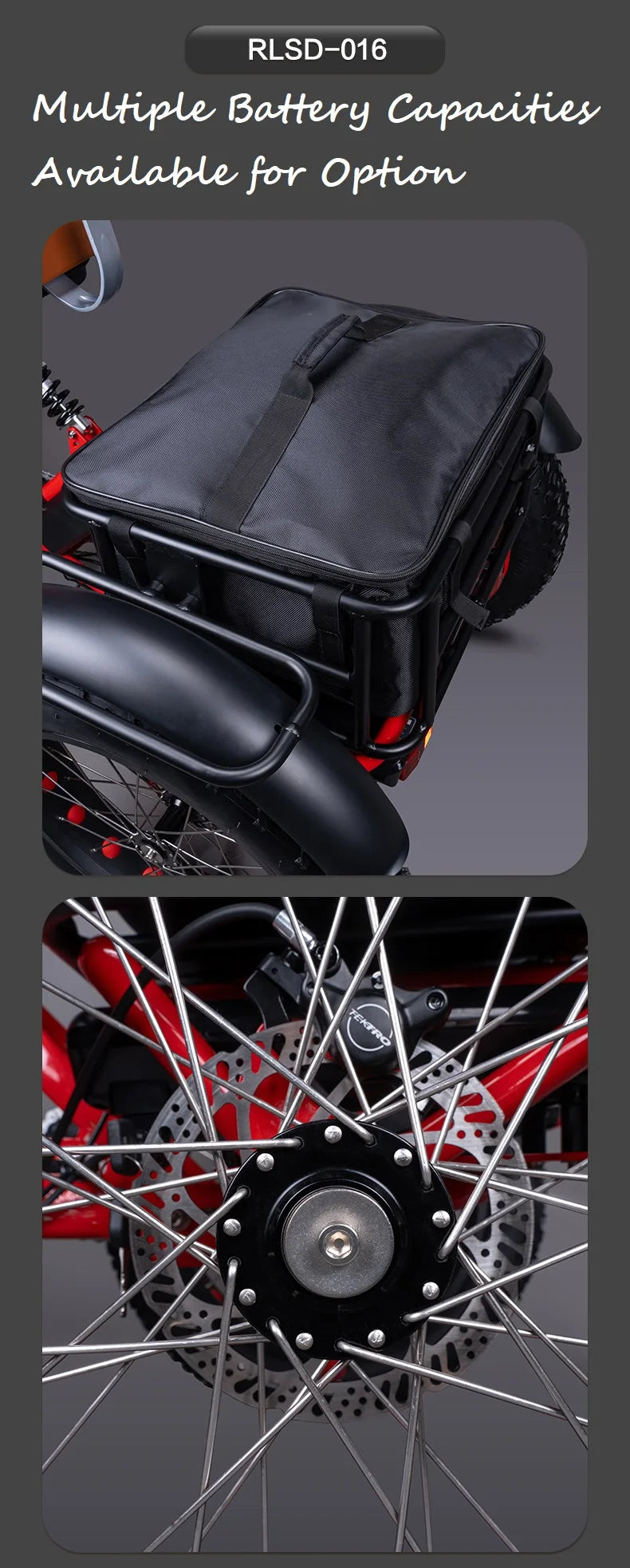 Folding Electric Trike 20'' Fat Tire For Adults 350W Ebike Motorized Electric Three Wheels Bicycle Basket Electric Tricycle