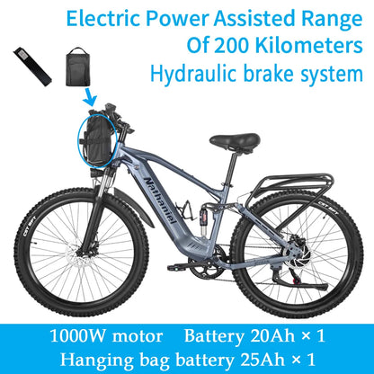 Electric bicycle 1000W 48V 20AH, 27.5“ E-Bike Long Range for Mountain & Road Riding ,electric bike adults,Mountain bikes