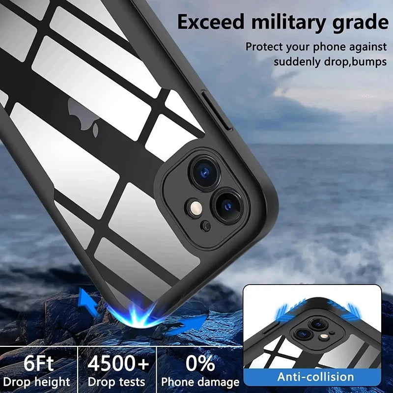 360 Full Cover Case For iPhone 17 Pro Max 16Plus 16E Funda For iPhone 16 15 Pro 17Air 15Plus Screen Protection Phone Cover