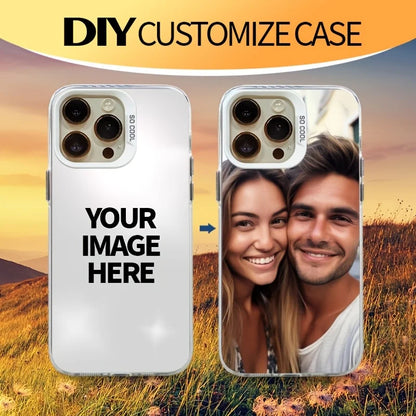For iPhone 17 16 15 14 13 12 11 Pro Max Mini SE 2020 2022 Air XS XR 7 8 Plus 16e DIY Photo Customized Case IMD Shockproof Cover