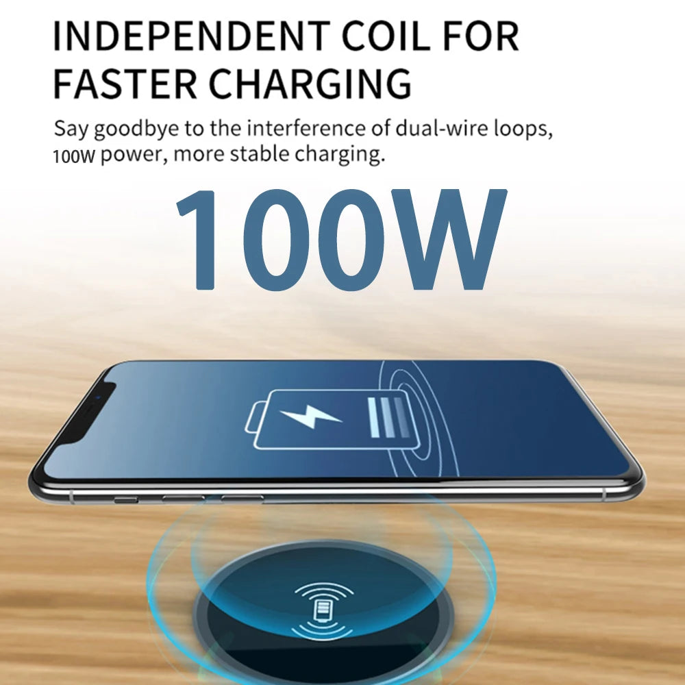 Built in Desktop Device Fast Wireless Charger 30W Quick Charger 3.0 Embedded Caricabatter Tipe C Chargeur Induction Charging