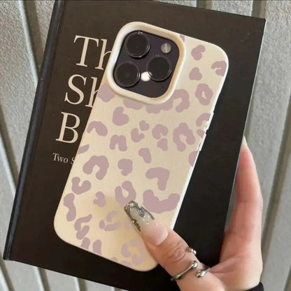Phone Case For iPhone 16e 16 15 14 13 12 11 Pro Max 16 Plus XS Max X XR Minimalist Leopard Print Lichee Patterns Soft tpu Cover