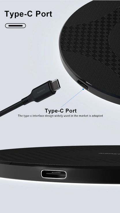 Wireless Charging For Motorola Edg OPPO Find X5 Pro Reno 8 Pro Ulefone Armor 23 UltraSamsung Galaxy S20+ Phone Wireless Charger