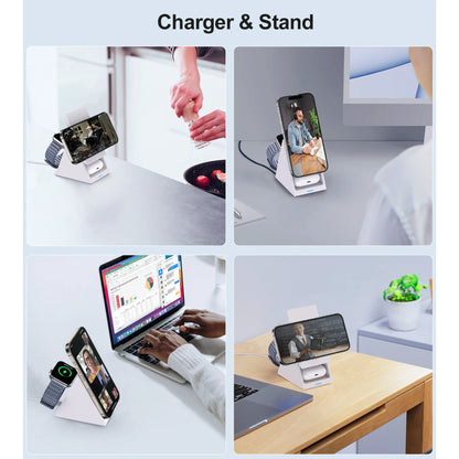 15W Wireless Fast Charging Stand Three-in-One Charger for Phone Watch And Earphones Popular Wireless Charging Base