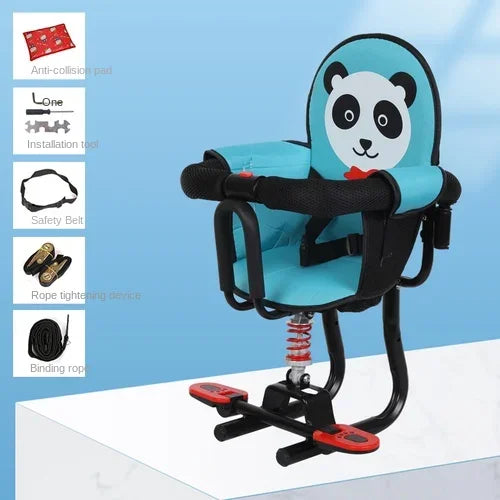 Electric vehicle front child seat electric scooter baby safety seat/electric motorcycle shock absorber stool motorcycle seat