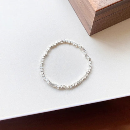 2025 New Broken Silver - Like Bracelet for Women, Light Luxury Retro & Minimalist Versatile for Besties & Daily Party