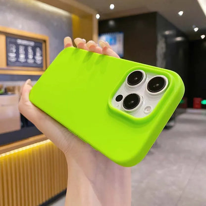New Solid Color Phone Case for IPhone 16 15 14 13 12 11 Pro Max 16Pro Soft Silicone Shockproof Protective Accessories Cover