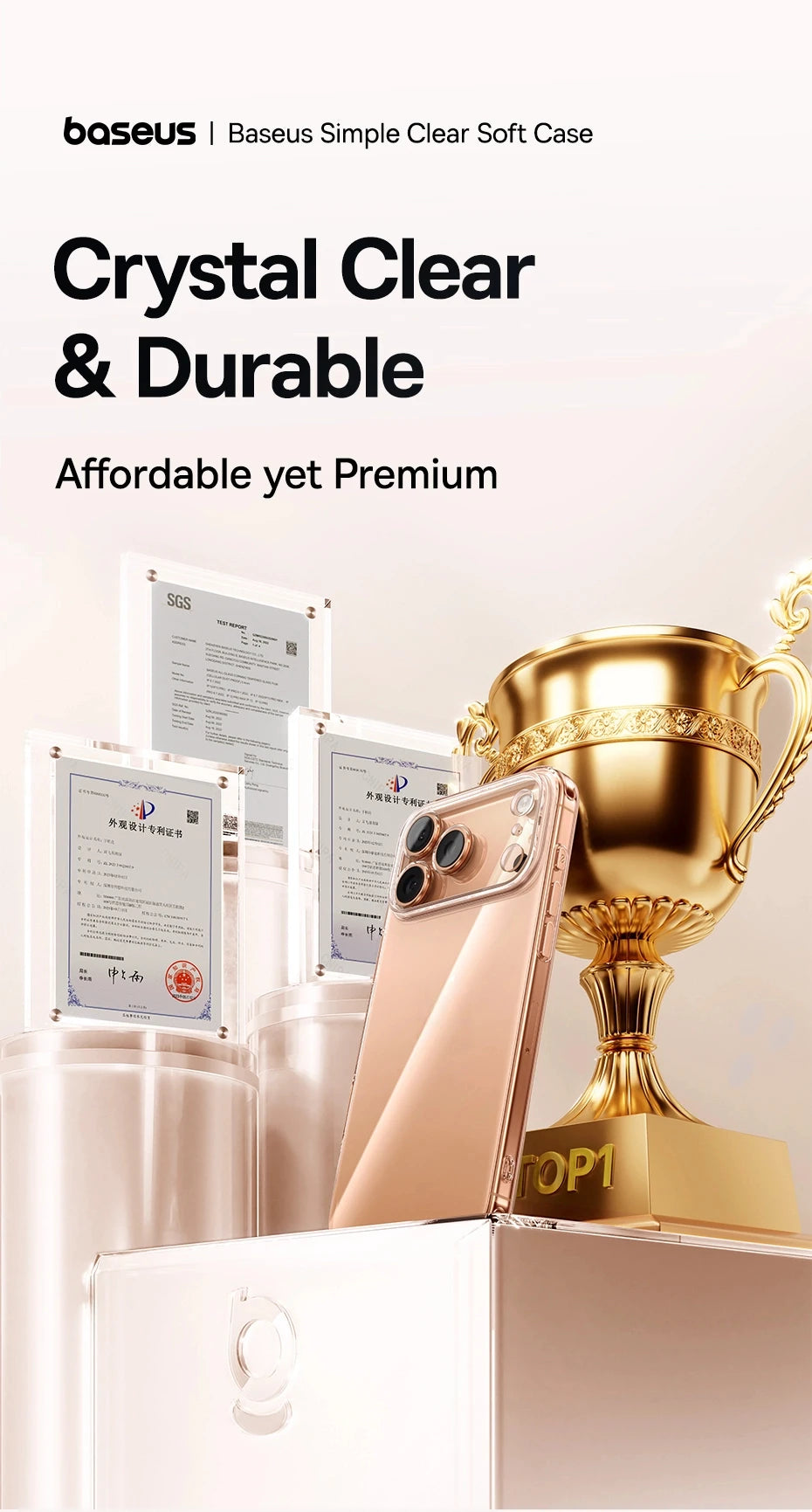 Baseus Clear TPU Case for iPhone 17 16 15 14 13 12 11 Pro Max Plus Air Soft Transparent Phone Cover Soft Thin Protective Case