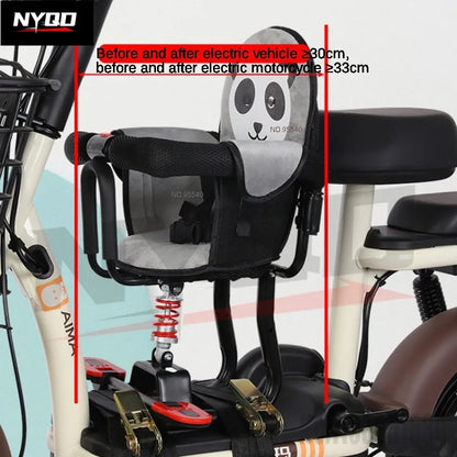 Electric vehicle front child seat electric scooter baby safety seat/electric motorcycle shock absorber stool motorcycle seat