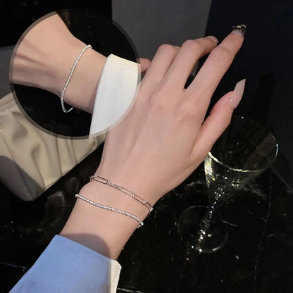 Chain Bracelet Delicate Trendy Fancy Hand Ornament Exquisite Chain Bracelet With Captivating Shine Dazzling Hand Ornament Unique