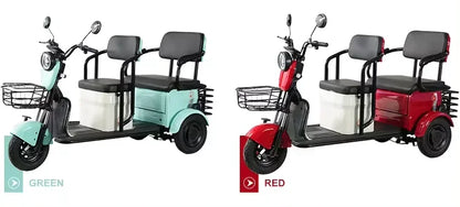 New Electric Tricycle Adult  Agricultural Double Row Electric Tricycle with 3 Wheel