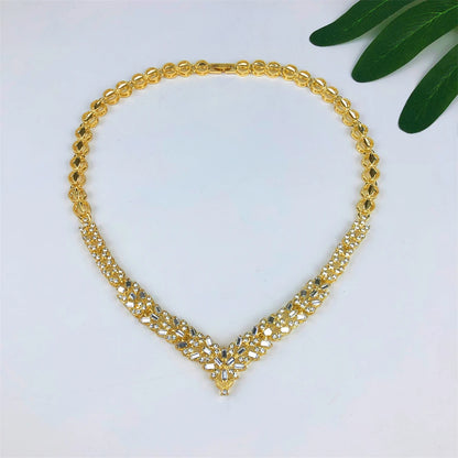 Luxury 18K Gold Plated Jewelry Set for Women Italian Jewellery Set Bridal Wedding Necklace Earrings Bracelet African Party Gifts