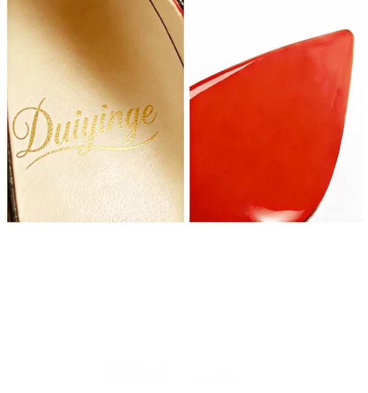 Shoes For Woman 2026 Trend Luxury Red Bottoms High Heels Pointed Toe Stiletto Pumps 12 cm Comfortable Party Dress Wedding Shoes