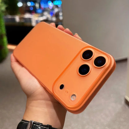 0.3mm Ultra Thin Case For iPhone 17 Pro Max 17Air Matte Transparent Back Cover Shell For iPhone17 Air 17Pro ProMax Slim Orange