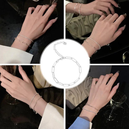 Chain Bracelet Delicate Trendy Fancy Hand Ornament Exquisite Chain Bracelet With Captivating Shine Dazzling Hand Ornament Unique