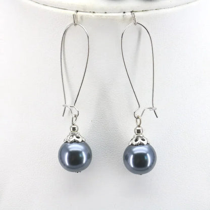 Jewelry for Women 12mm Black Imitation Pearls Necklace Bracelet Earring Set Girl Christmas Wedding Gift Design Manufacturing