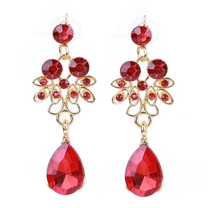 Women Wedding Jewelry Set Gold Color Zirconia Bridal Necklace Earring Pendant Set For Bride Bridesmaid Gift Wedding Accessories